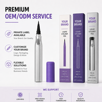 Stylo Eyeliner Liquide OEM ODM pour Votre Marque, Emballage et Design Personnalisés avec Logo, Formule Précise, Lisse et Longue Durée, Faible MOQ Pris en Charge