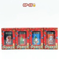 Nouvelle version du haut-parleur sans fil portable OP-15 Santa Claus, mini enceinte portable d'extérieur, cadeaux de haute qualité, lecteur DJ