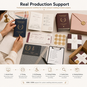 Cartes <span class=keywords><strong>d</strong></span>'invitation de <span class=keywords><strong>mariage</strong></span> personnalisées DIY SHINY avec style <span class=keywords><strong>carte</strong></span> <span class=keywords><strong>d</strong></span>'<span class=keywords><strong>embarquement</strong></span> et passeport, invitations de <span class=keywords><strong>mariage</strong></span> pliantes avec <span class=keywords><strong>carte</strong></span> <span class=keywords><strong>d</strong></span>'<span class=keywords><strong>embarquement</strong></span> - Product Image 3
