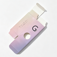 Boîte en papier pliable personnalisée d'usine chinoise, imprimée en couleur, pour emballage de vernis à ongles et de rouge à lèvres, pour emballage cosmétique
