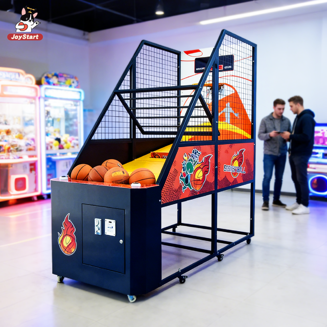 Arcade Basketball Game Machine with Multiplayer Competitive Mode and Sports Training Simulator Function Metal 1 Year Warranty