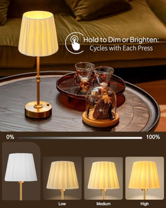 Lámpara de Escritorio con Carga Inalámbrica, USB-C, Batería Personalizable, 8-12h de Iluminación, Adecuada para Restaurantes, Hoteles y Bodas. - Product Image 4
