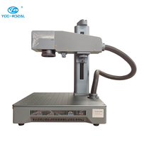 Nouvelle machine de marquage laser à fibre 30W compacte de qualité industrielle, refroidie par air, compatible AI/DXF, pour acrylique, plastique, métal, bois, contreplaqué, cuir