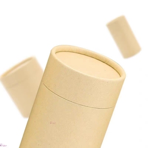Umwelt freundliche kunden spezifische Design-braune hochwertige Kraftkarton-Papier röhren verpackung - Product Image 1