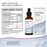 Complexe Avancé de Bien-être Cellulaire : Supplément Liquide de Spermidine avec Resvératrol et B12 pour le Soutien Quotidien de la Vitalité (ODM)