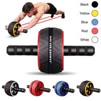 Accessoires de gymnastique Roues Abs sans bruit Roues abdominales Entraîneur Abs Roller Stretch pour l'exercice des bras, de la taille et des jambes