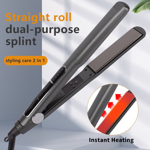 Trend Güzellik Ürünü 2'si 1 Arada 480 Derece Sıcak Şekillendirici Nano Titanyum Saç Düzleştirici Ev ve Güzellik Salonu Kullanımı İçin - Product Image 4