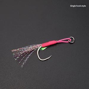 Nouvelle leurre métallique réfléchissante effet peau de poisson, avec hameçon simple sans soudure pour attirer les poissons, jig métallique avec hameçon double assisté - Product Image 6