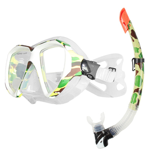 실리콘 스쿠버 다이빙 스노클링 마스크 강화유리 세트 - Product Image 3