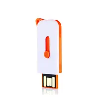 Renkli İtme ve çekme plastik Mini USB 1 GB Flash sürücü toplu