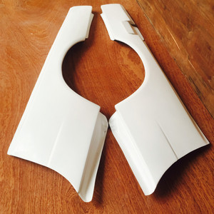 Pour 1999-2002 Skyline R34 GTT GTR Style fibre de verre large garde-boue arrière + 50mm FRP blanc - Product Image 5