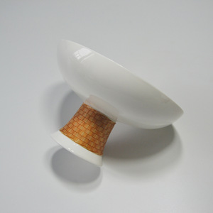 Handmade Porcelain Tea Set Bamboo Weaving Portable <b>Teacups</b> Reusable Gift Tableware - Product Image 3