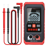 Habotest HT123 Multimeter Digital AC/DC 600V/600A Penguji Resistansi/Tegangan Deteksi AC Non-Kontak Pintar Saku Elektrik