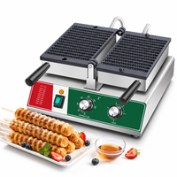 Grille électrique professionnelle à 13 compartiments pour crêpes et gaufres, 1600W, contrôle de la température, revêtement antiadhésif, offre spéciale