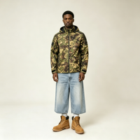 Veste parka camouflage pour homme, personnalisée, imperméable, coupe-vent et respirante, pour toutes les saisons, fermeture éclair, coque rigide