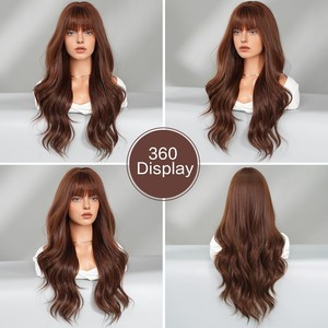 Perruque synthétique Lolita marron bouclée naturelle de 75 cm, résistante à la chaleur, pour cosplay, fête d'Halloween, style <span class=keywords><strong>anime</strong></span>, vente en gros - Product Image 5