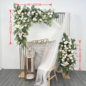 Pivoine blanche artificielle décoration de mariage fleurs arc fleurs pour arc - Product Image 2