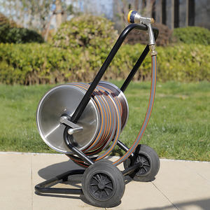 100 <span class=keywords><strong>M</strong></span> automatique pivotant Yardworks pression inoxydable lourd voiture chariot haute pression laveuse Retractilgarden tuyau rouleau tuyau bobines - Product Image 1