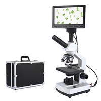 WEIAI Meilleure Vente Microscope Numérique Écran HD Binoculaire Biologique 400x Cellulaire Biologique pour Laboratoire Médical