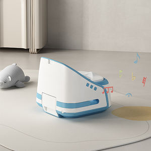 Inodoro <span class=keywords><strong>de</strong></span> entrenamiento para bebés, asiento montado en el suelo, calefacción, forma <span class=keywords><strong>de</strong></span> cuenco alargado, inodoro inteligente para niños - Product Image 3