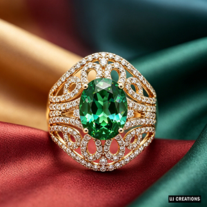 Bague personnalisée en or massif S925/10K/14K/18K avec zircon ovale, qualité IGI certifiée VVS-VS, taille brillant, sertissage à griffes, 10x8mm - Product Image 4