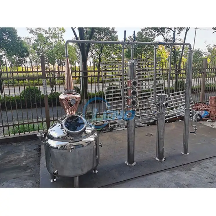 Equipo de destilación de etanol de acero inoxidable, equipo de destilación de 1000L para yava, patata, maíz, trigo y azúcar