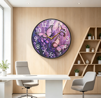 Horloge murale personnalisée à impression UV directe, matériau acrylique écologique, graphismes HD, horloge avec image personnalisée pour cadeau promotionnel