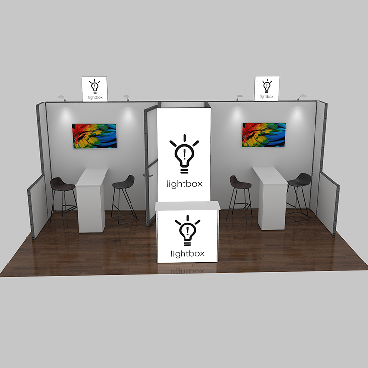 10x20 портативная модульная выставочная камера с дисплеем с подсветкой