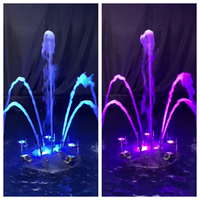 Fontaine musicale moderne à jet alternatif, installation facile, prix usine, fontaine de jardin extérieure en acier inoxydable