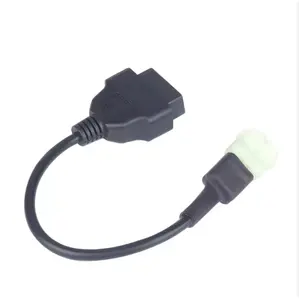 Customized OBDII 16-pin To Motorcycle 6-pin Adapter 6-pin Diagnostic Connector Cable For Kawasaki Euro 4