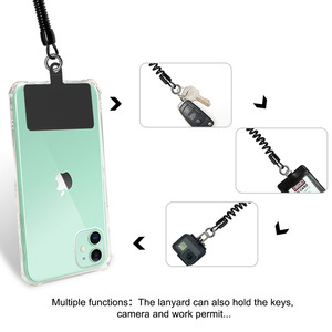 <span class=keywords><strong>Cordon</strong></span> anti-perte pour téléphone portable avec ressort, clip pour coque de téléphone, <span class=keywords><strong>cordon</strong></span> de poignet, sangle de <span class=keywords><strong>cou</strong></span> rembourrée - Product Image 4