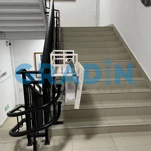 Lift Barang Tangga 200kg, <span class=keywords><strong>Elevator</strong></span> Barang, Lift Tangga Tipe Lengkung, Lift Tangga Lurus, Dumbwaiter, <span class=keywords><strong>Platform</strong></span> Miring - Product Image 4