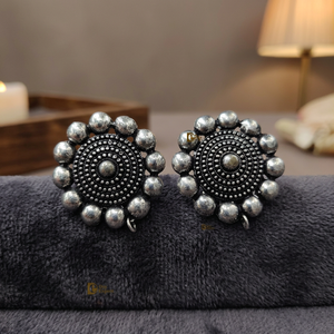 Pendientes de Plata Oxidada Estilo Antiguo, Regalo de San Valentín para Uso Casual o de Fiesta, Producto Hecho a Mano al por Mayor - Product Image 3