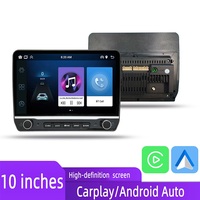 Autoradio universel 10 pouces, lecteur DVD de voiture, navigation GPS, écran IPS, unité centrale 4 cœurs, amplificateur, Carplay, Android Auto
