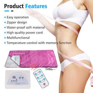 Coperta disintossicante per sauna a 2 zone a infrarossi lontani per uso domestico per la perdita di peso professionale - Product Image 6