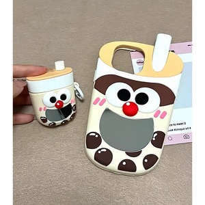 Nueva funda de teléfono de moda Milk Tea Little Brother con espejo para iPhone 12 13 14 15 16 Pro Max funda de teléfono de silicona a prueba de golpes - Product Image 6