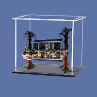 Présentoir de jouets en briques acryliques personnalisé Boîte cube transparente détachable à monter soi-même pour maquette