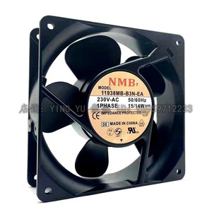 พัดลมระบายความร้อนสำหรับแร็คเซิร์ฟเวอร์ NMB ขนาด 120x120x38 มม. 230V AC 50/60Hz 1 เฟส 15/14 วัตต์ ผลิตในประเทศจีน - Product Image 1