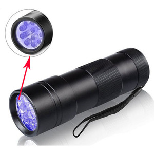 Portable <b>Flashlight</b> Torch Ultra Violet <b>Flashlight</b> Blacklight for Marker Checker Pet Urine Detection - Product Image 1