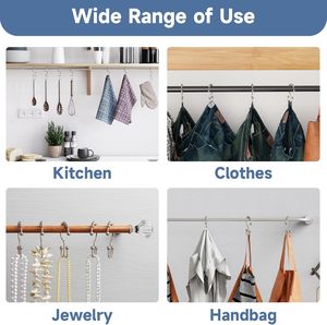 E-WANG Curtain <b>Hooks</b> Bathroom Accessories Modern Design <b>Shower</b> <b>Hook</b> - Product Image 5