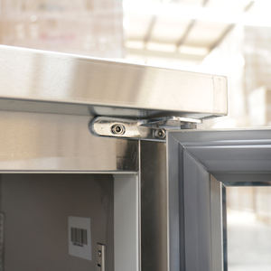 <span class=keywords><strong>Réfrigérateur</strong></span> commercial à deux portes, congélateur supérieur, sans givre, design écoénergétique, grande capacité, en acier inoxydable - Product Image 4