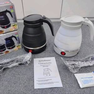 Bouilloire pliable portable Hoffmans 0,6 L Afrique 600 W, mini <span class=keywords><strong>chauffe</strong></span>-eau <span class=keywords><strong>de</strong></span> voyage avec <span class=keywords><strong>corps</strong></span> en silicone pour cafetière, cadeau - Product Image 6