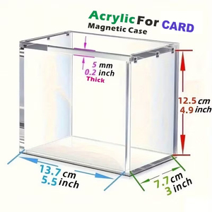 Cajas de Acrílico Transparentes Apilables con Cierre Magnético HUACENT, Aptas para Cajas de Sobres <span class=keywords><strong>ETB</strong></span> - Product Image 5