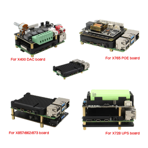 Ahududu Pi 4/4B tản nhiệt mát nhiệt hỗ trợ với PoE và làm mát người hâm mộ (P165-B) - Product Image 1