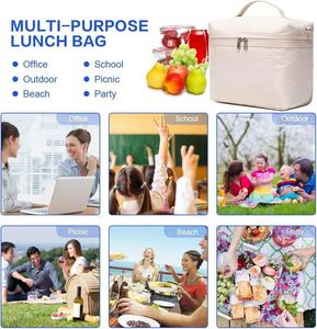 Custom Factory <b>Insulated</b> <b>Lunch</b> Bags Cooler Bag Lightweight Nylon Waterproof <b>Lunch</b> <b>Box</b> for Work - Product Image 6