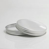 Couvercle en Aluminium argenté et doré 68-400 68mm, fermeture de bocal en verre hermétique, couvercle en métal pour pots de cosmétiques