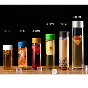 Cylindre 500ml 250ml Bouteille de boisson en verre Style <span class=keywords><strong>Voss</strong></span> Bouteille de jus en verre <span class=keywords><strong>1L</strong></span> 750ml 800ml Bouchon de bouteille à vis blanc pour <span class=keywords><strong>eau</strong></span> <span class=keywords><strong>Voss</strong></span> - Product Image 3