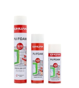 Polietileno líquido Construcción expansiva Spray Color 450mL 750cm Espuma de poliuretano para ajuste de puertas y relleno de huecos - Product Image 4