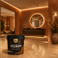 Peinture micro-acrylique écologique et imperméable VALIDEA Valencia, finition satinée pour murs intérieurs et extérieurs, revêtement décoratif OEM