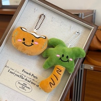 Porte-clés en peluche personnalisé noix de coco et palmier, doux et mignon, en forme de fruit ou de plante, vente en gros, OEM, ODM, logo personnalisé, breloque de sac, cadeau pour enfants